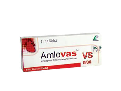 Amlovas VS 5 mg+80 mg Tablet