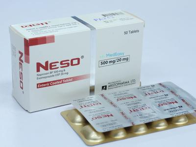 Neso 500 mg+20 mg Tablet