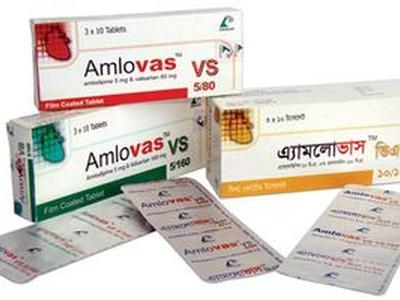 Amlovas VS 5/160 5mg+160mg Tablet