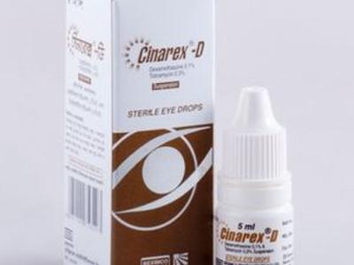 Cinarex D 0.1%+0.3% Ophthalmic Solution