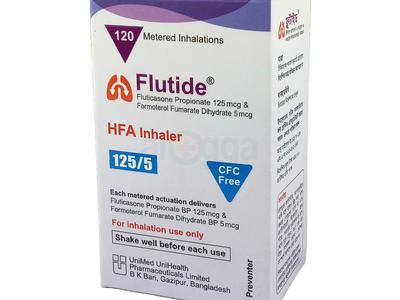 Flutide 125/5 HFA 125 mcg + 5 mcg/Puff Inhalation Aerosol