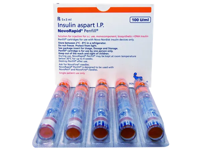 NovoRapid Cartridge 100 IU/ml Cartridge