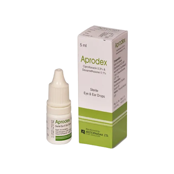 Aprodex 0.3%+0.1% Eye/Ear Drop