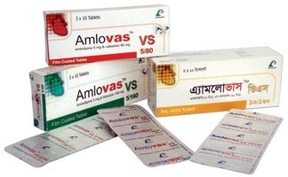 Amlovas VS 5/160 5mg+160mg Tablet