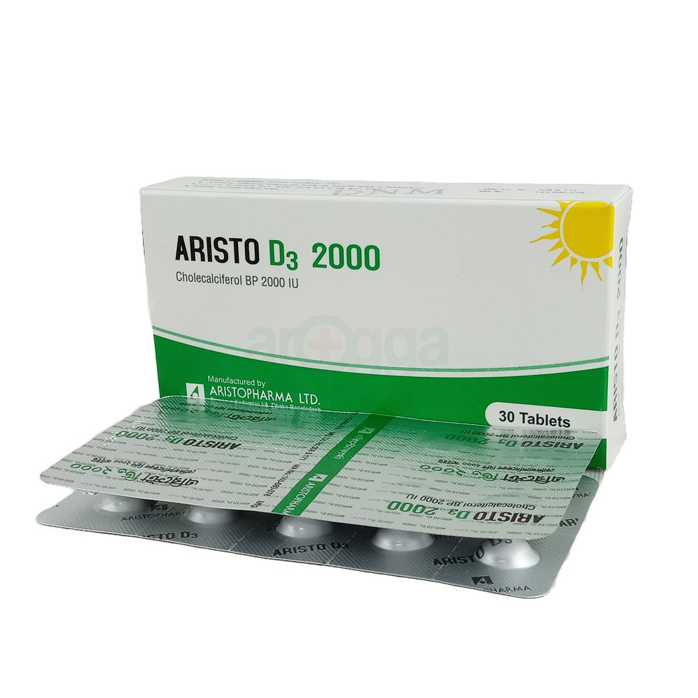 Aristo D3 2000 2000 IU Tablet
