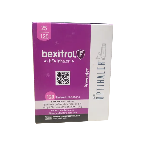 Bexitrol F 25 mcg+125 mcg Inhaler