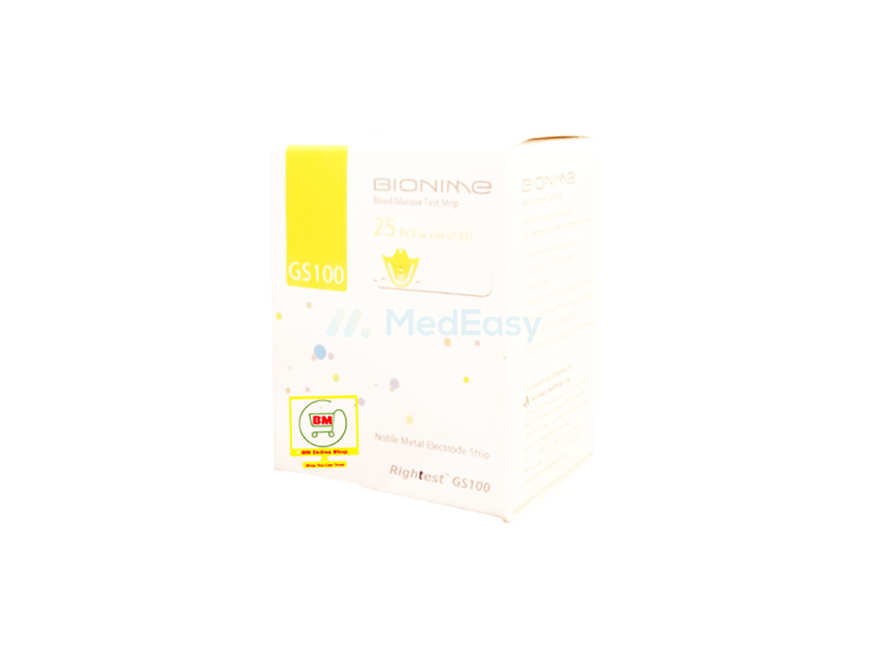 Bionim GS 100 Test Strip  Blood Glucose Test Strip